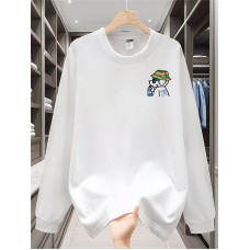 花柄プリントの長袖TシャツAHDG_P9
